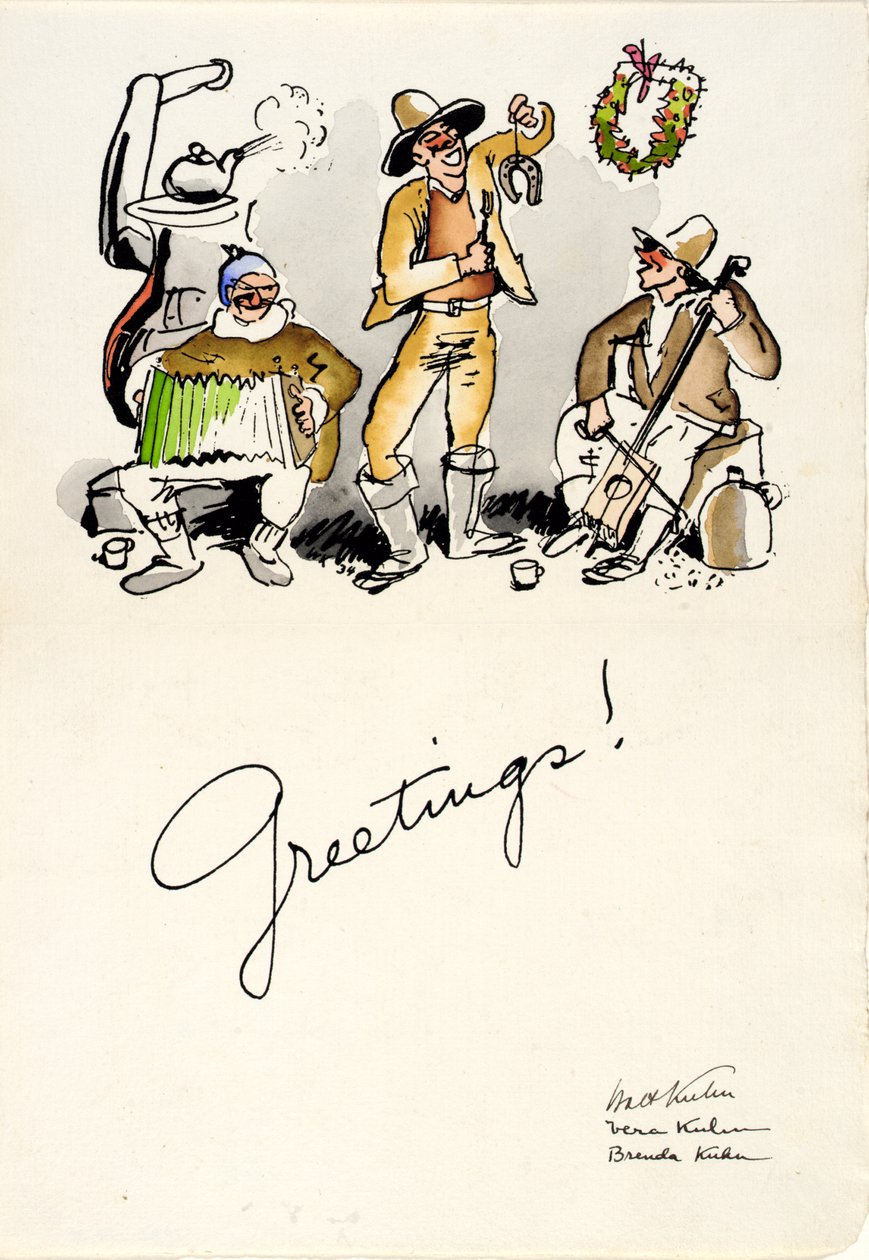 Julehilsener 1934 af Walt Kuhn