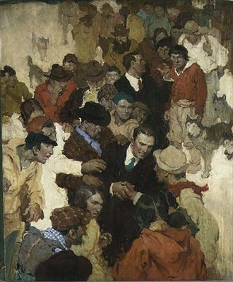 The Homecoming (olie på krydsfiner) af Walt Louderback