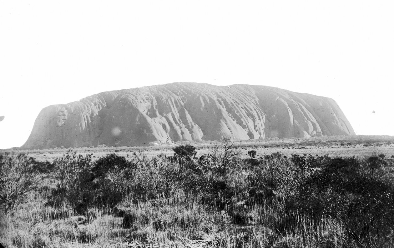 Uluru, Ayers Rock, centrale Australien, 1894 af Walter Baldwin Spencer