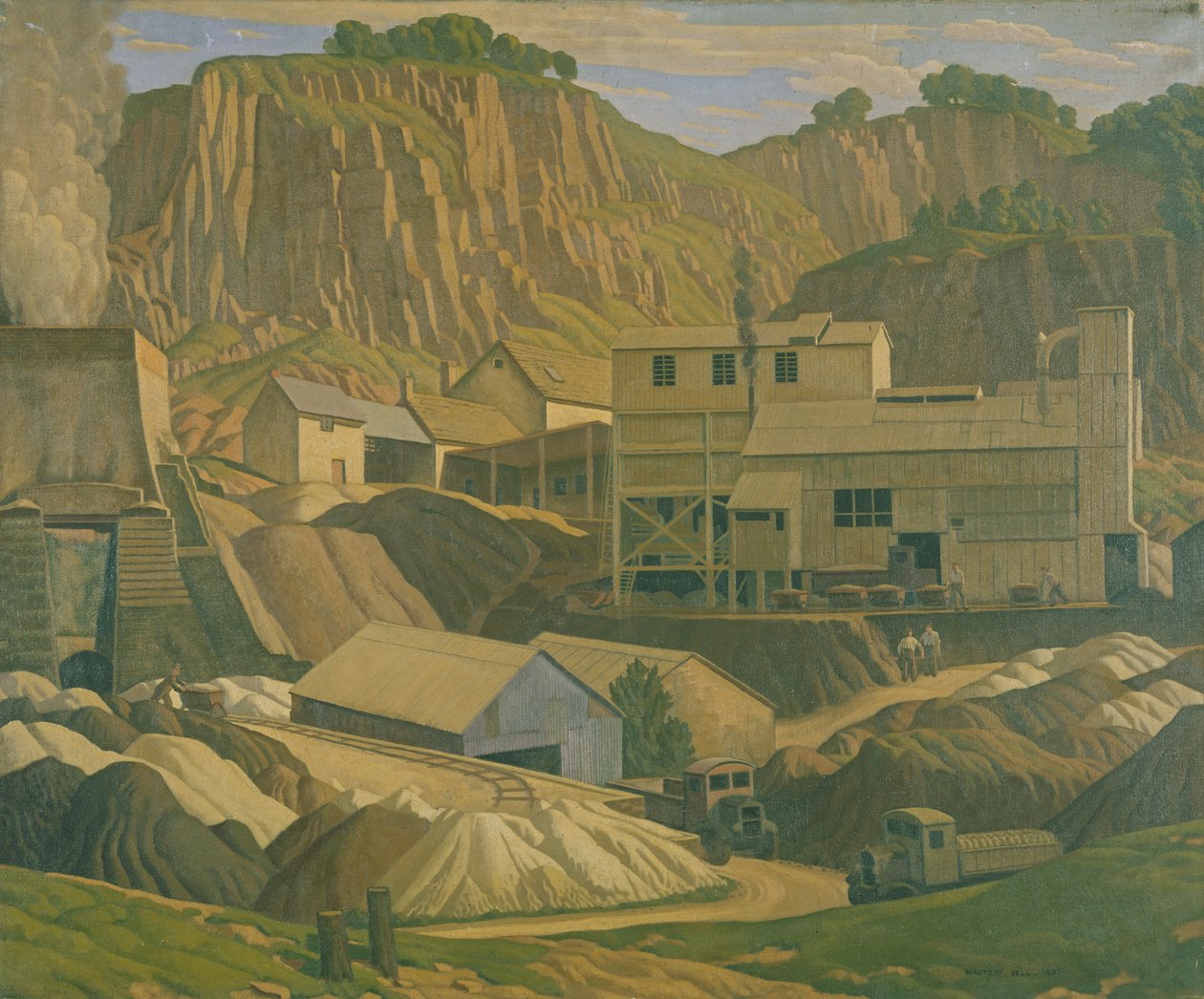 Derbyshire Quarry, 1937 af Walter Bell