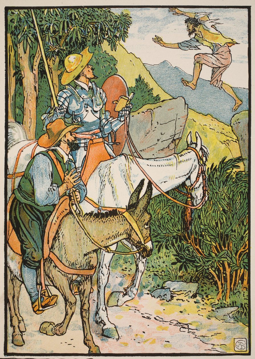 Don Quixote møder Cardenio, illustration fra 
