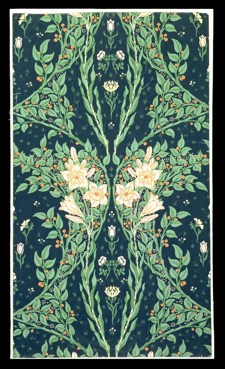 Francesca tapet design af Walter Crane