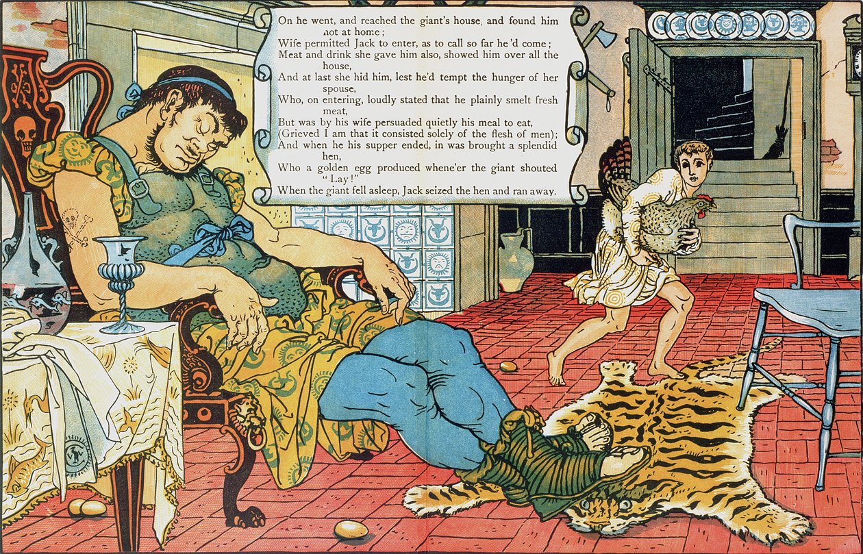 Jack and the Beanstalk (illustration) af Walter Crane