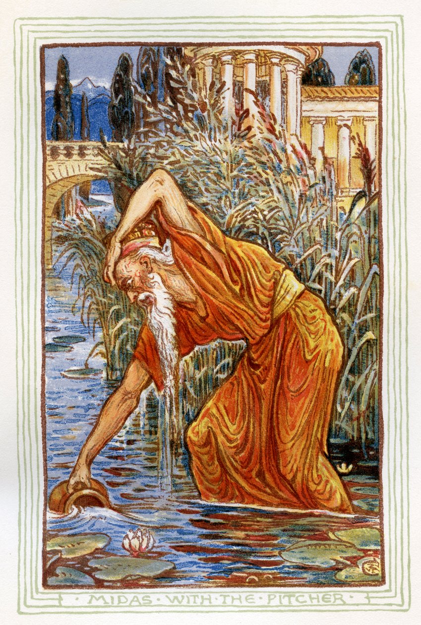 Midas med kanden af Walter Crane