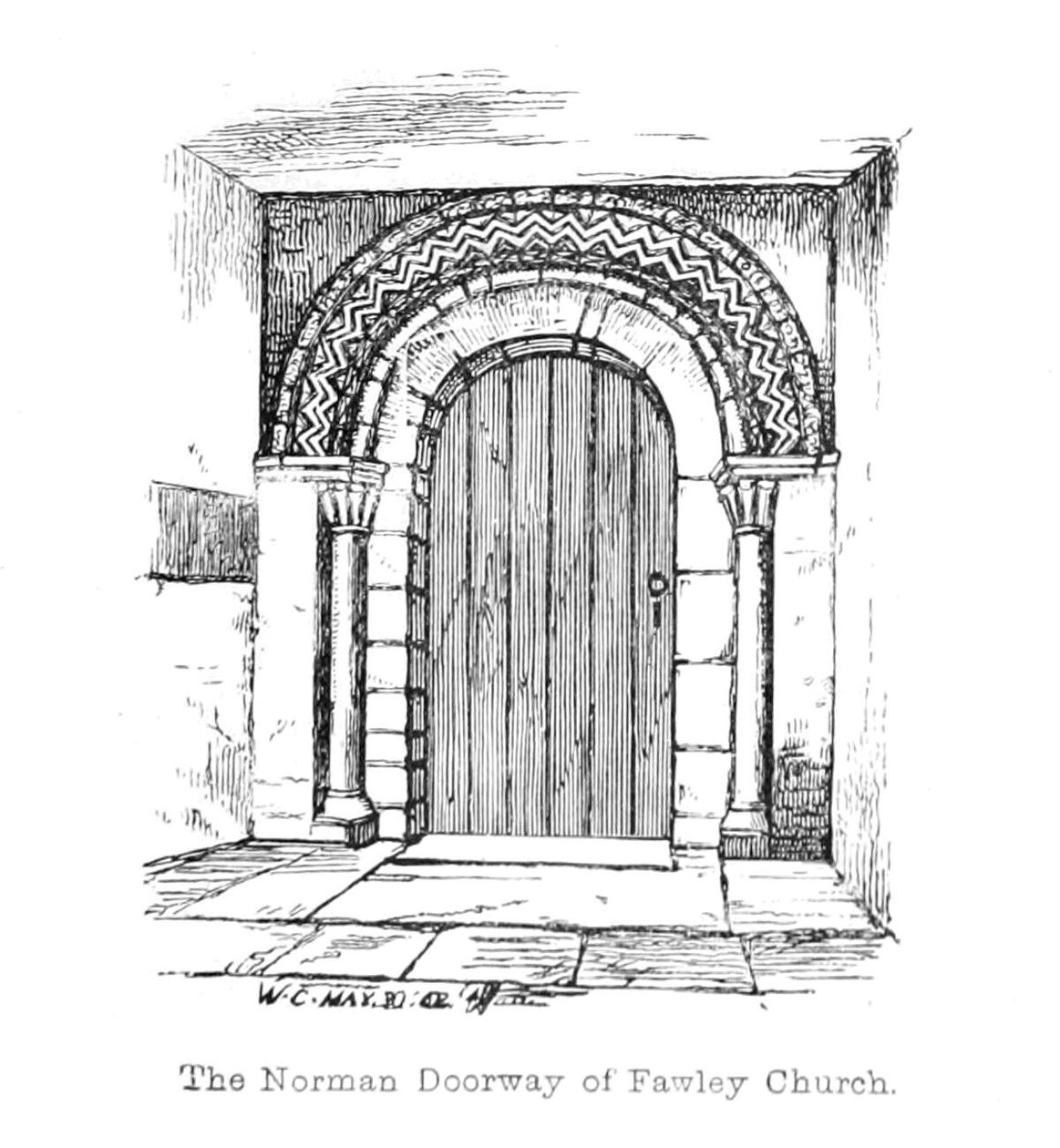 Norman Doorway i Fawley Church af Walter Crane
