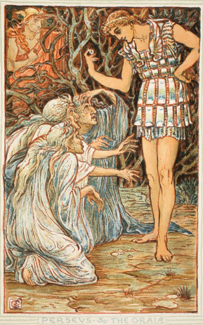 Perseus and the Graia, illustration fra 
