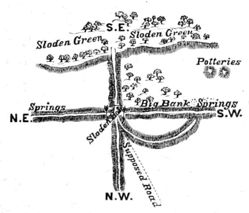 Plan af Sloden Hole af Walter Crane