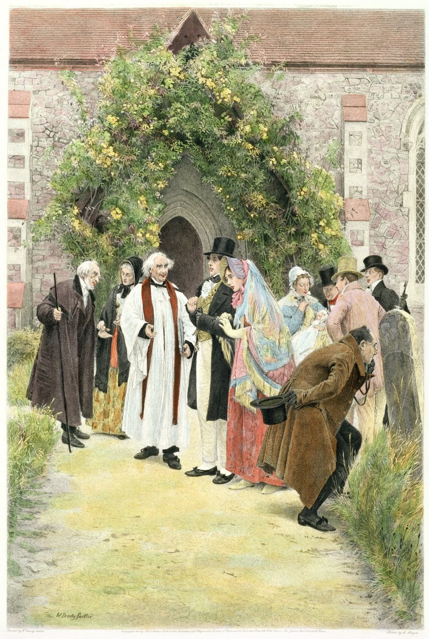 Dåben, udgivet 1933 (akvatinte) af Walter Dendy Sadler