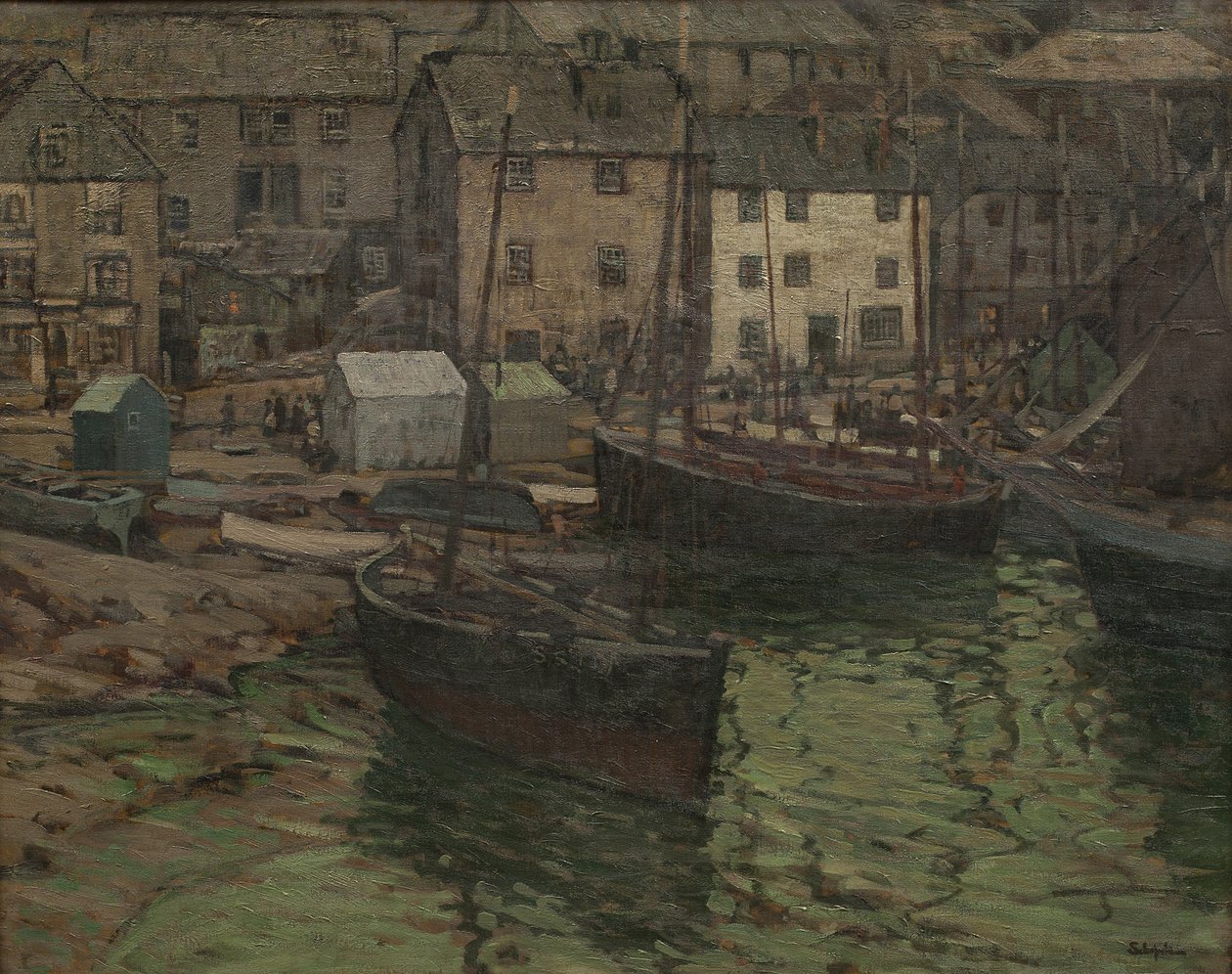 Aften langs kysten, St. Ives af Walter Elmer Schofield