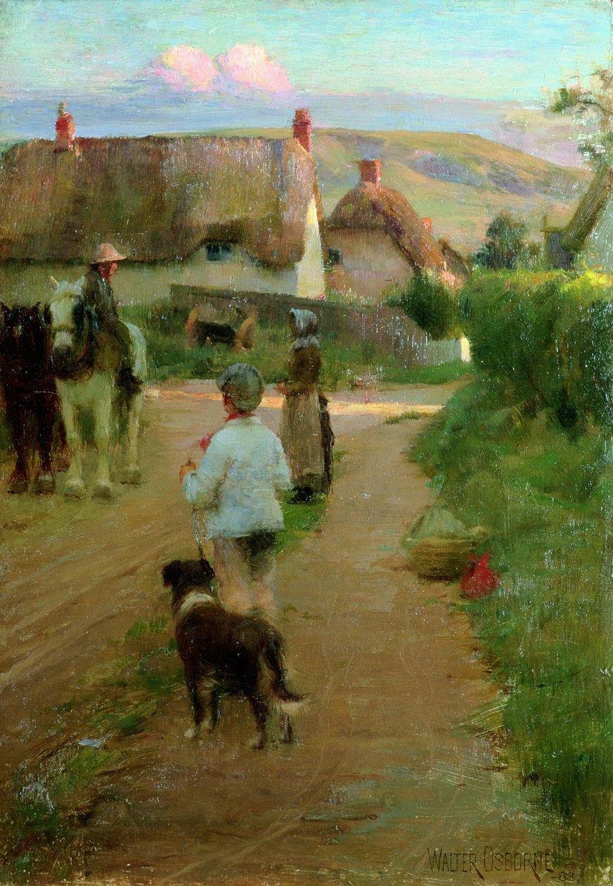 Loitererne, 1888 af Walter Frederick Osborne