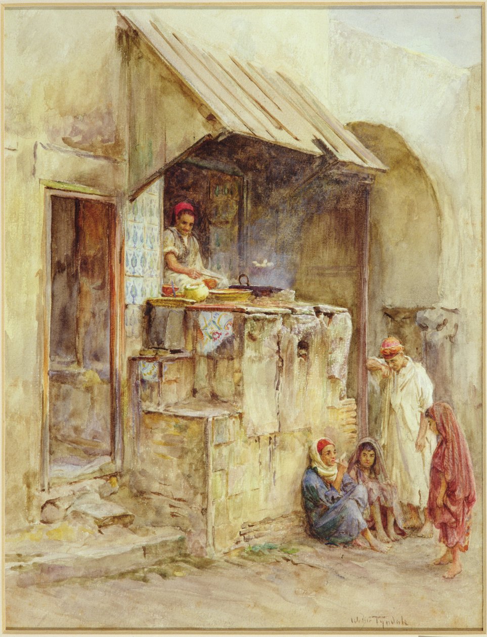 En kogebutik i Kairouan, Tunis, 1881 af Walter Frederick Roofe Tyndale