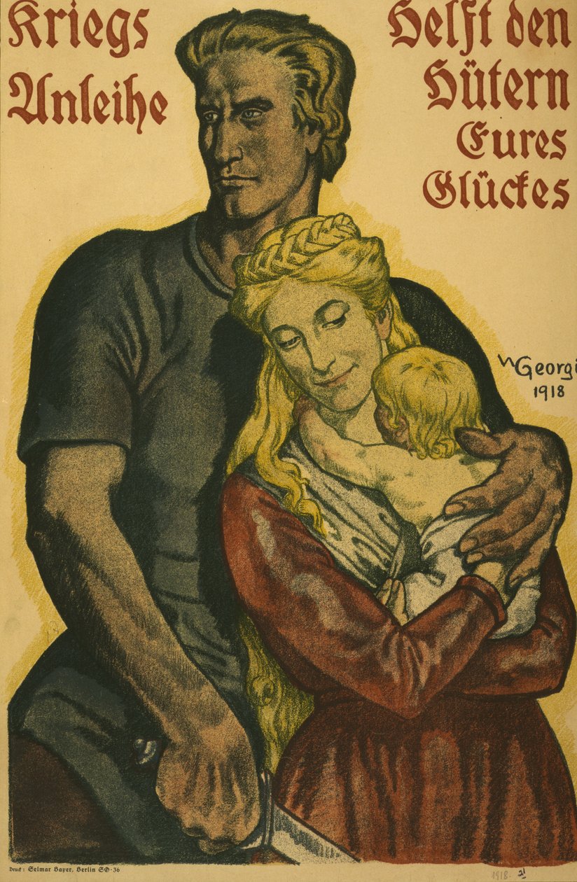 Krigslån, hjælp din formue, 1918 af Walter Georgi
