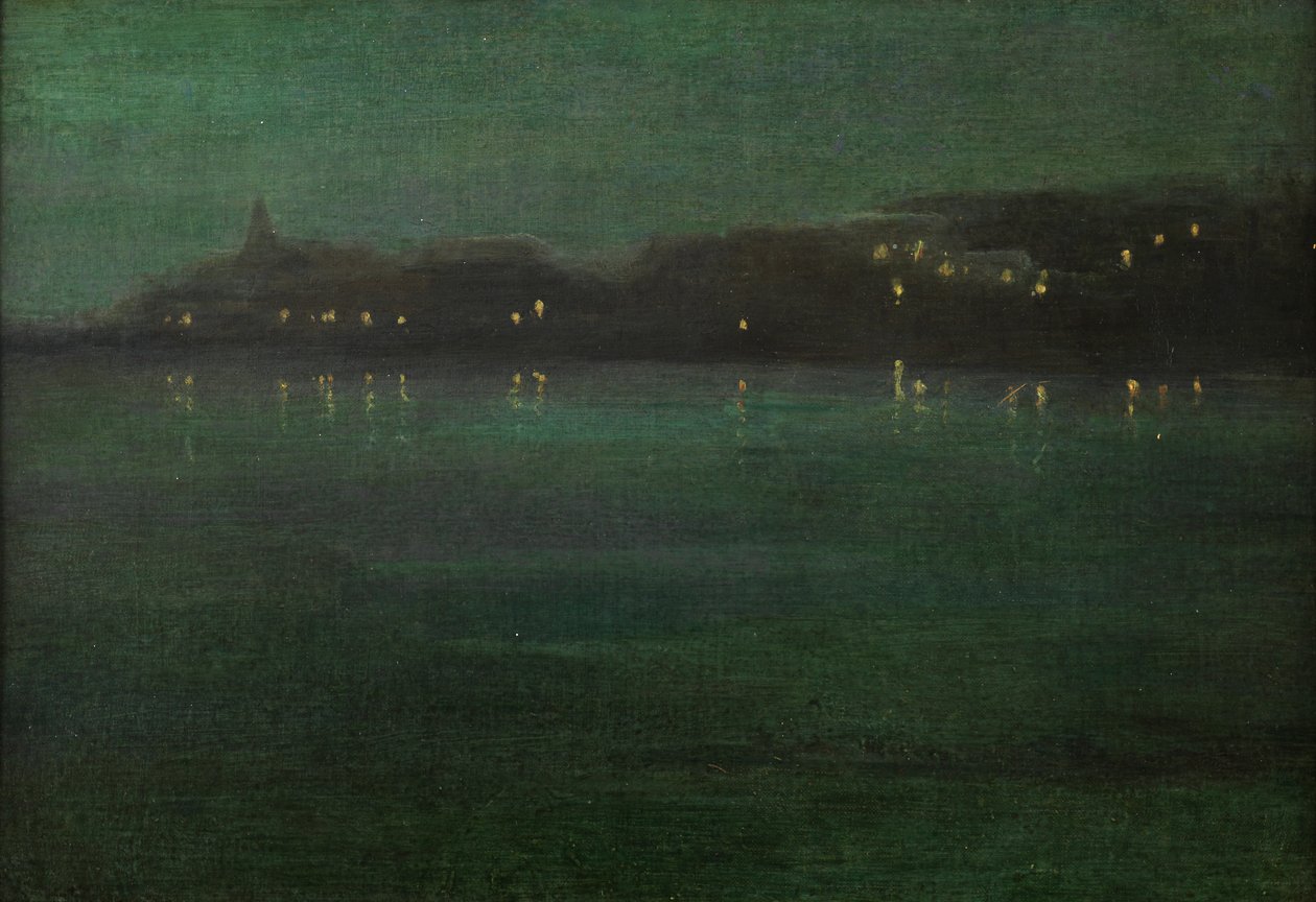 Nocturne: Battersea Reach af Walter Greaves