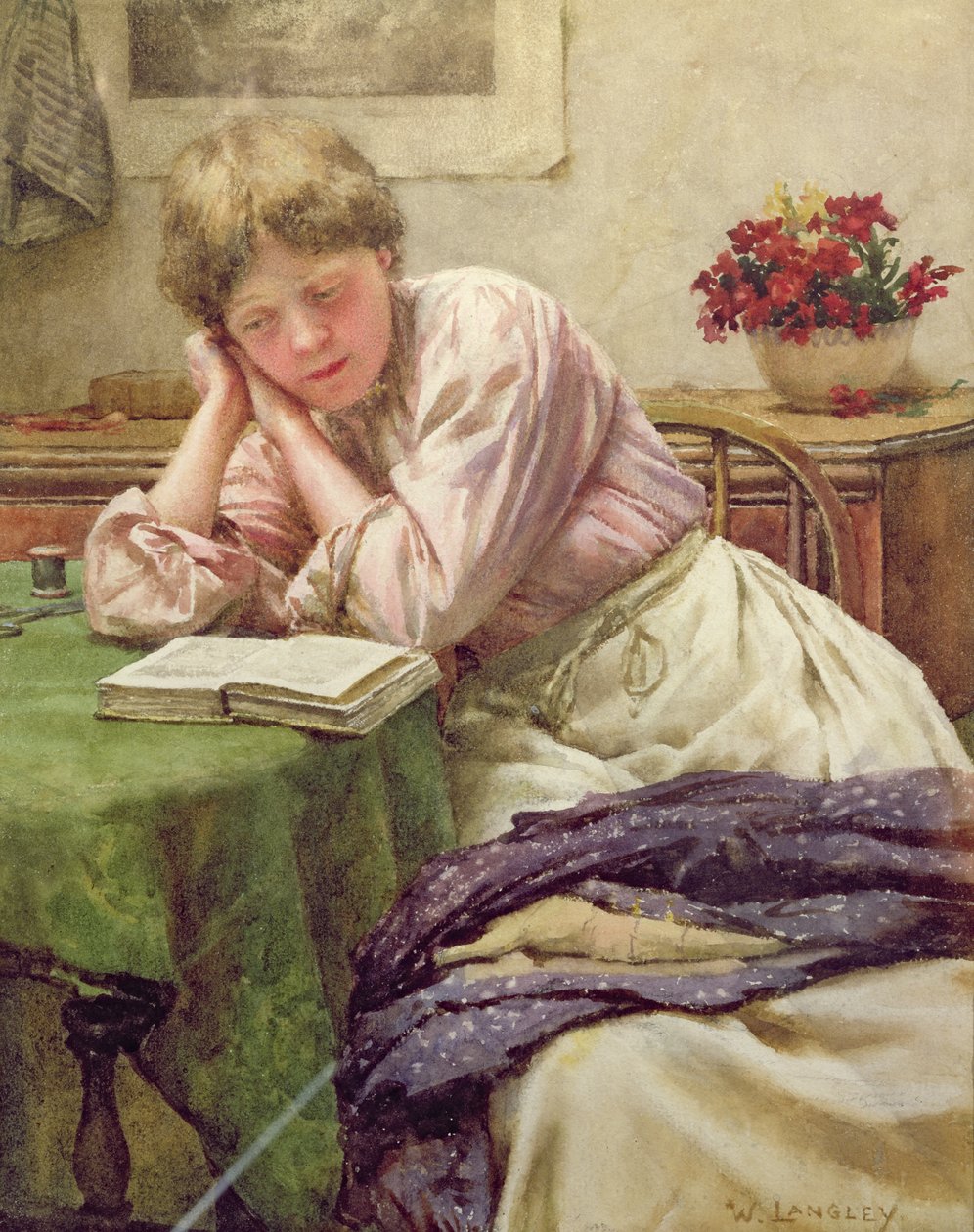 En stille læsning af Walter Langley