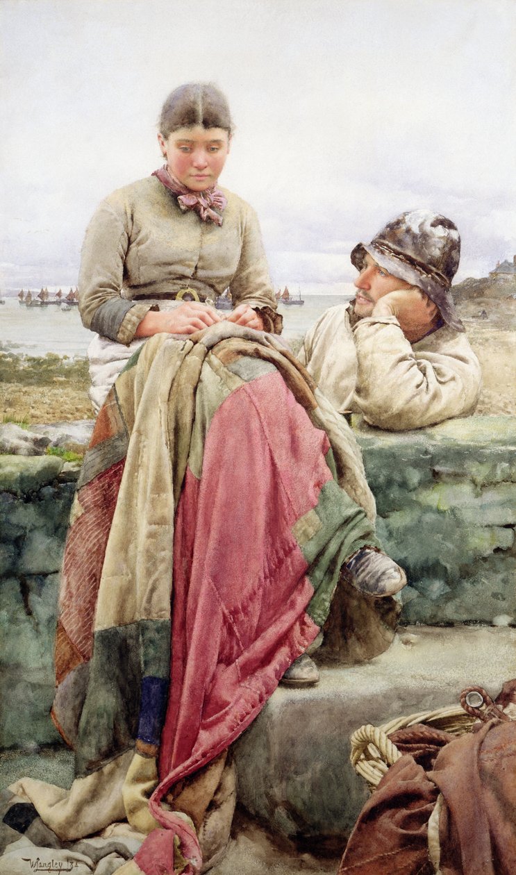 Elsker og hans Lass, 1884 af Walter Langley