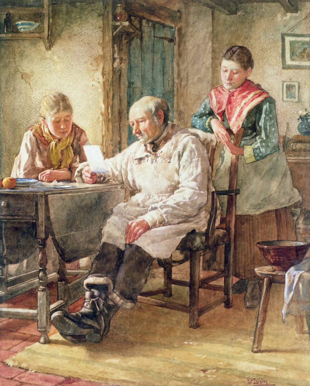 Morgenposten af Walter Langley