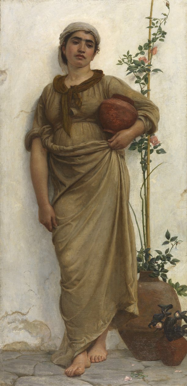 En napolitansk blomstersælger, 1883 af Walter Maclaren