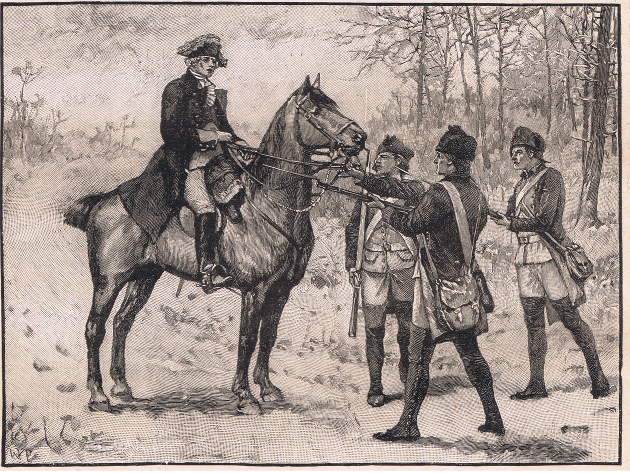 Arrestation af major Andre AD 1780 af Walter Paget