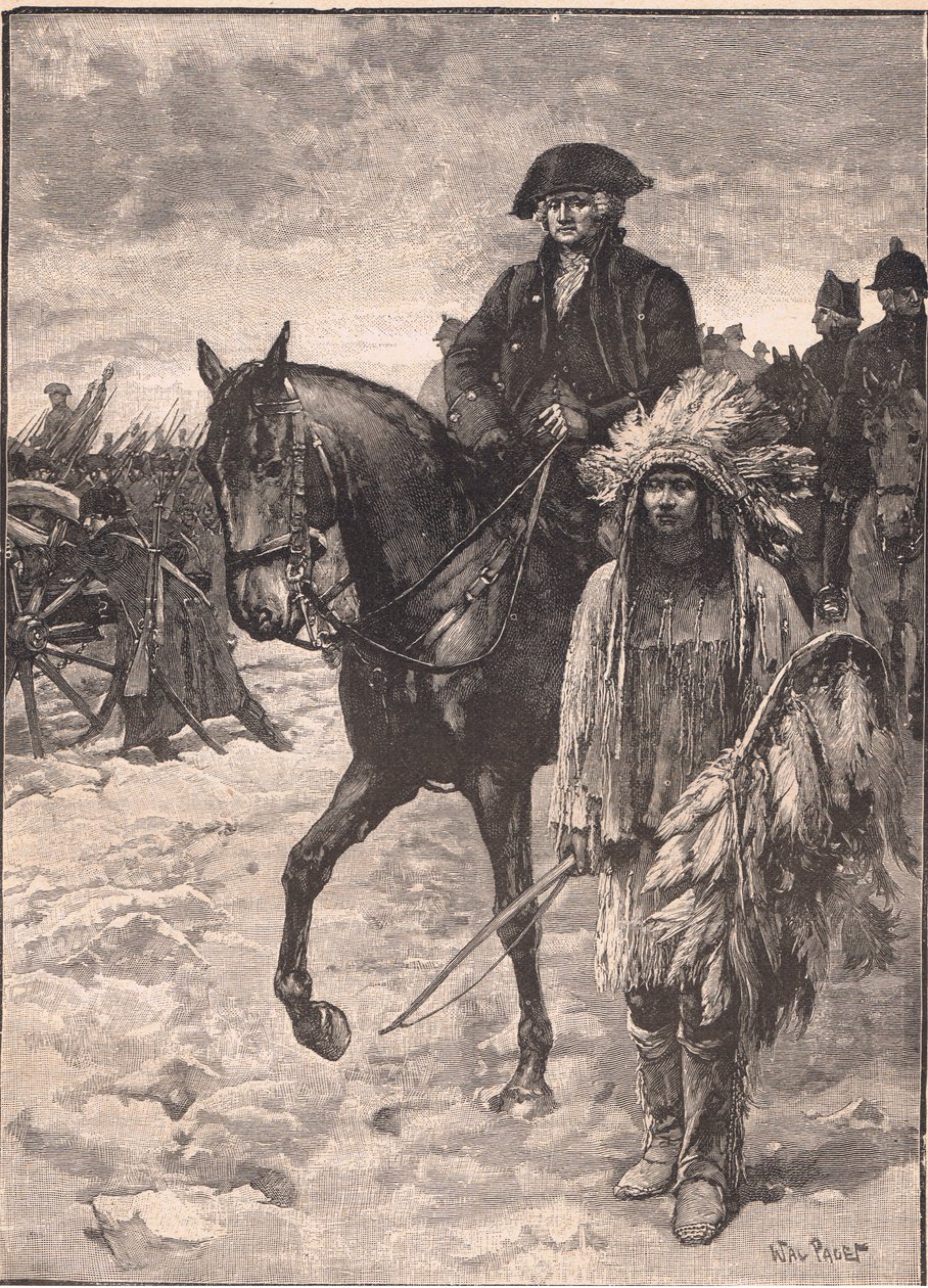 Washington krydser Delaware AD 1777 af Walter Paget