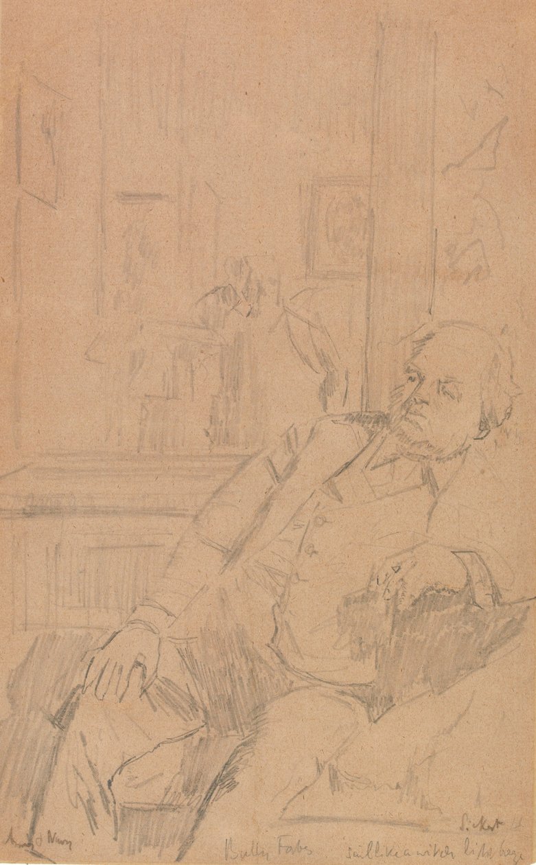 Bully Forbes (grafit på papir) af Walter Richard Sickert