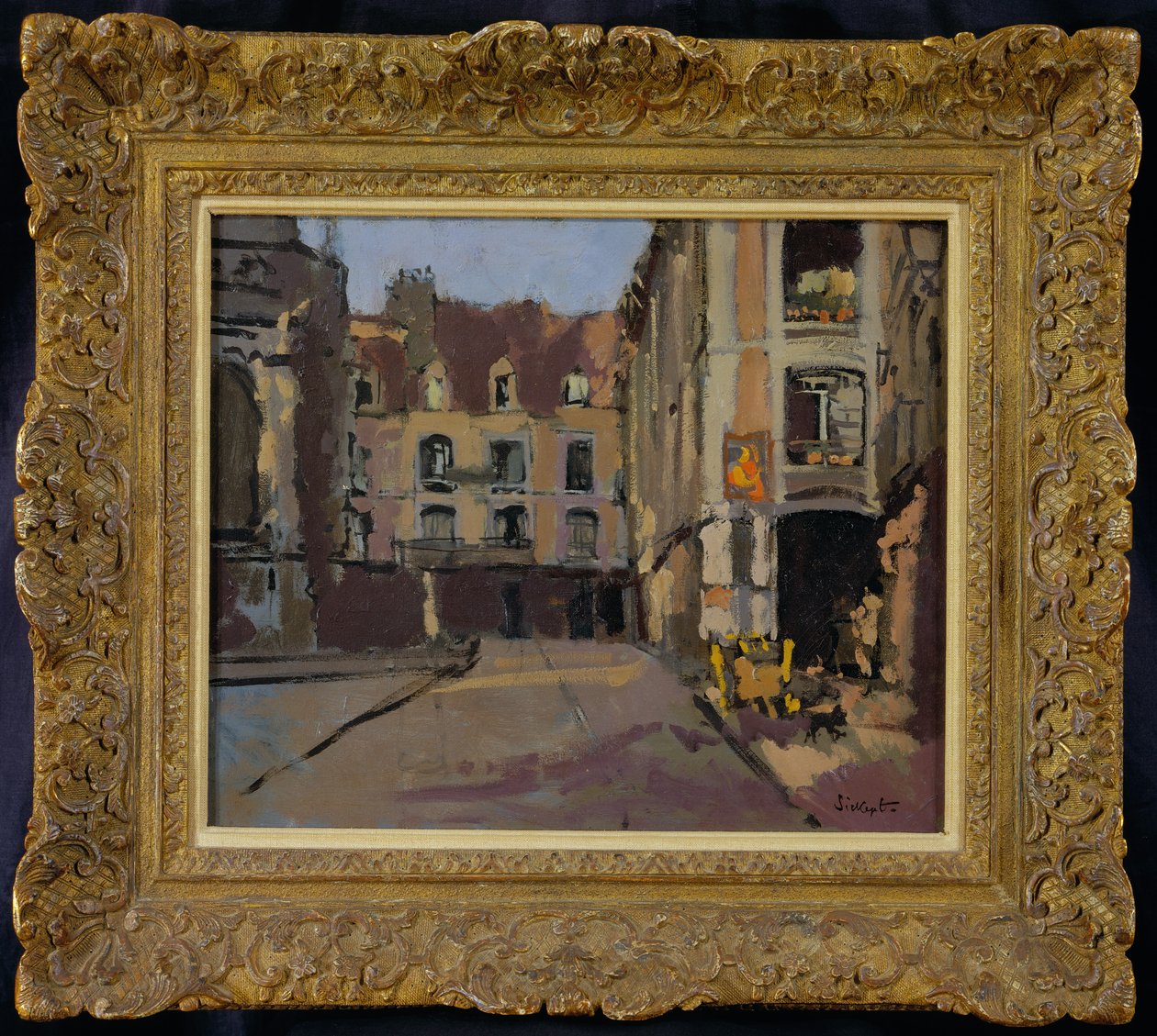Hjørne af Rue Sainte Catherine, Dieppe, ca. 1899 af Walter Richard Sickert
