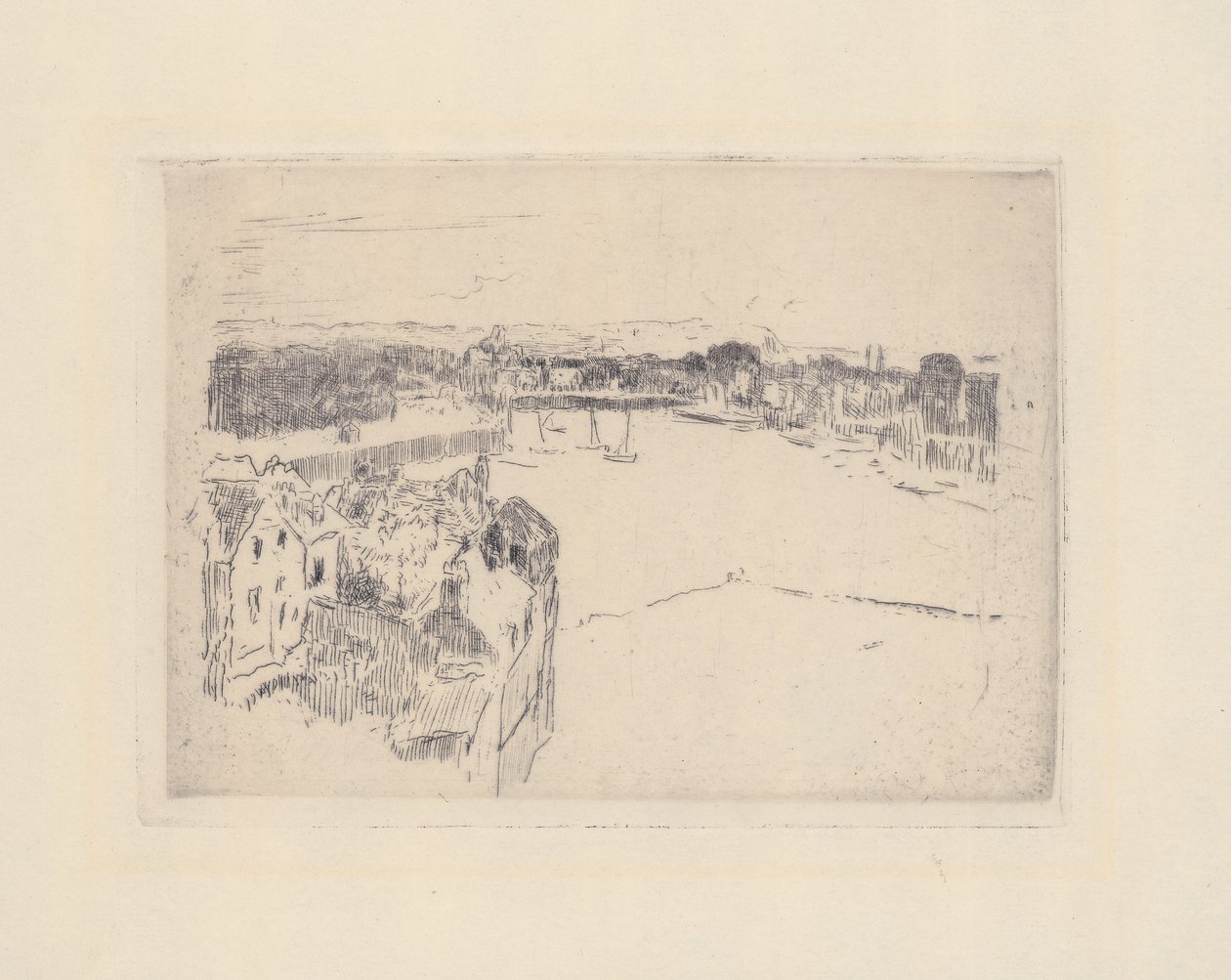 Dieppe Havn, c.1885 af Walter Richard Sickert