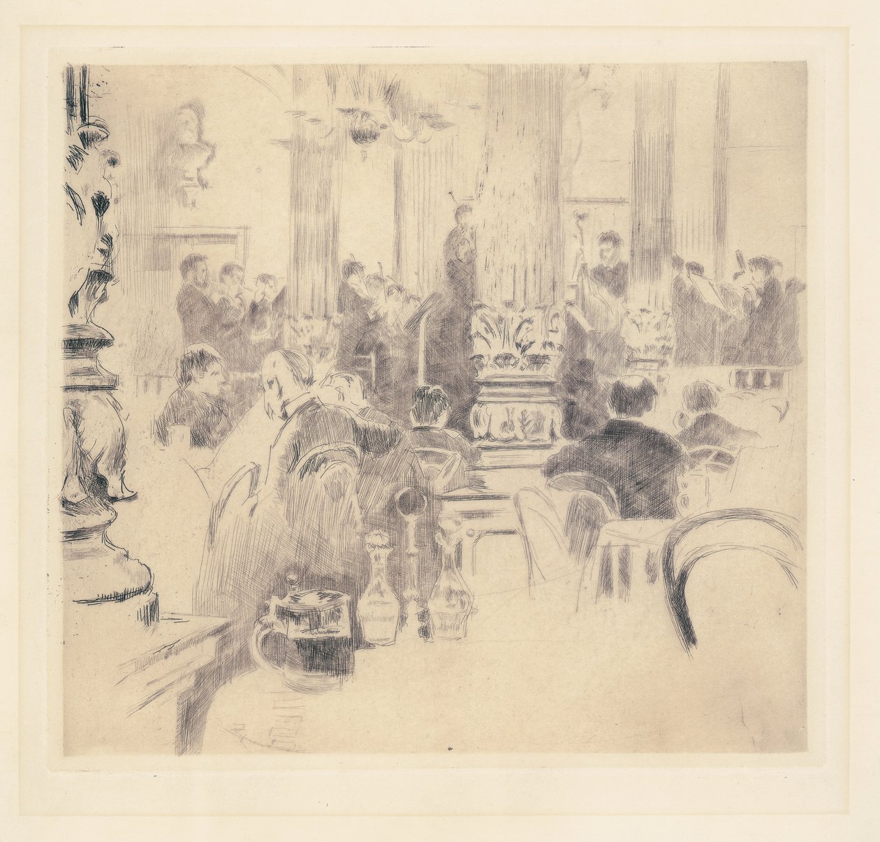 English Cafe, München, 1886 af Walter Richard Sickert