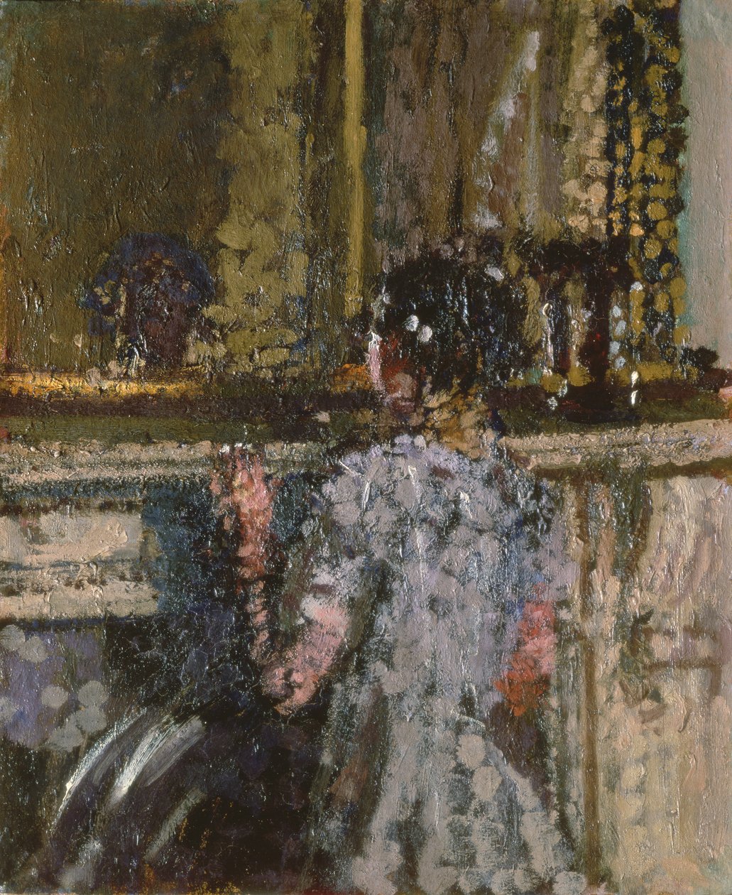 Pige kigger ind i et spejl af Walter Richard Sickert