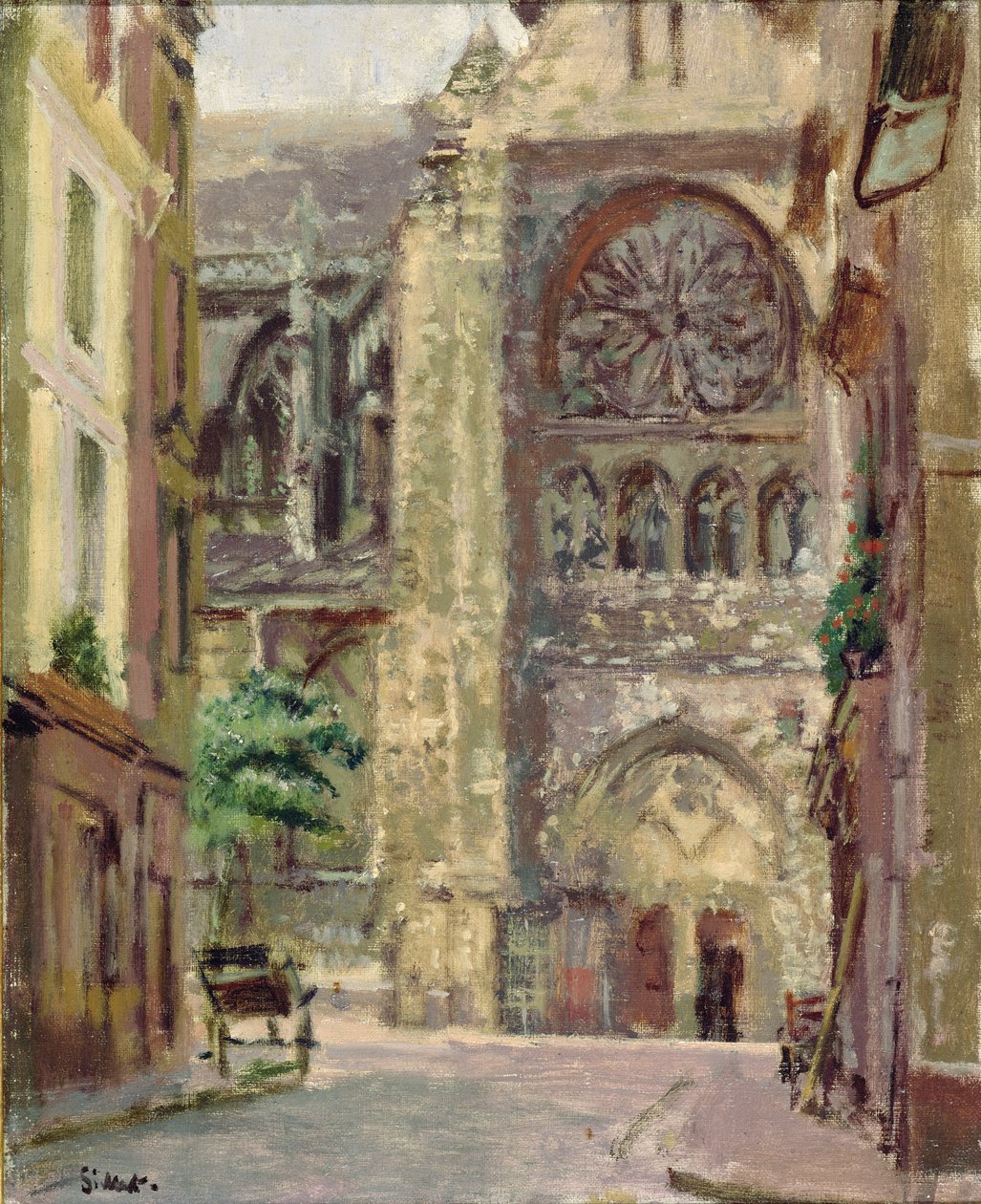 La Rue Pecquet, Dieppe, ca. 1907 af Walter Richard Sickert