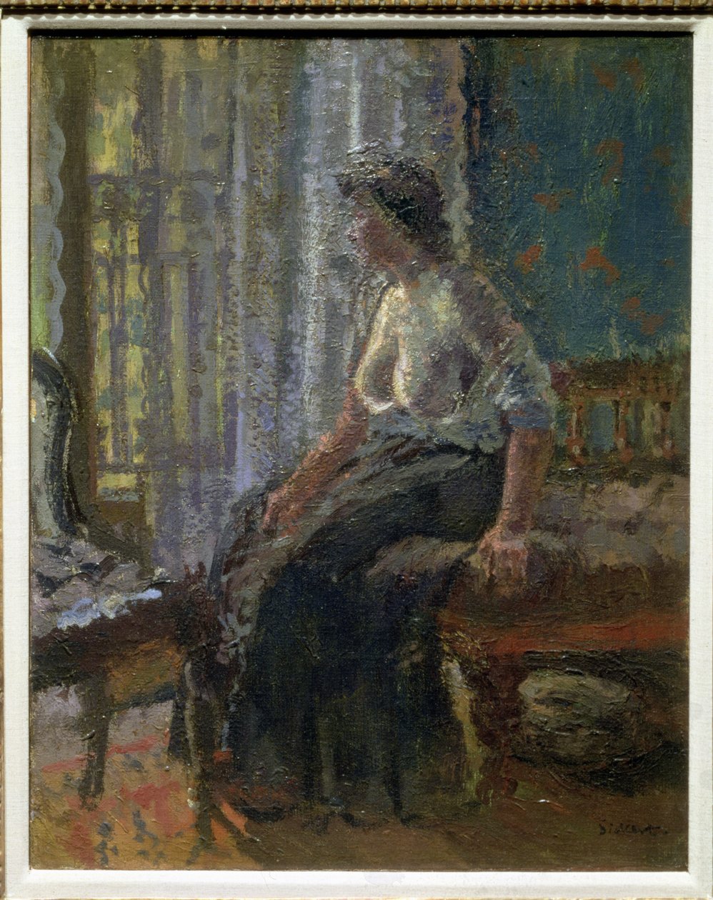 Siddende kvinde, Granby Street, ca. 1909 af Walter Richard Sickert