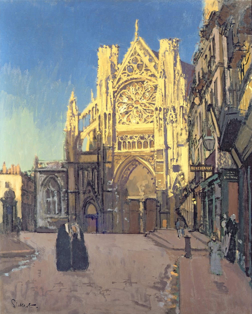 St. Jacques, Dieppe af Walter Richard Sickert