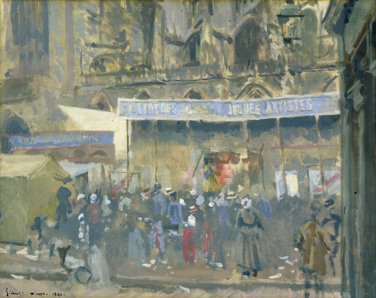 Teater for unge kunstnere, Dieppe, 1890 af Walter Richard Sickert