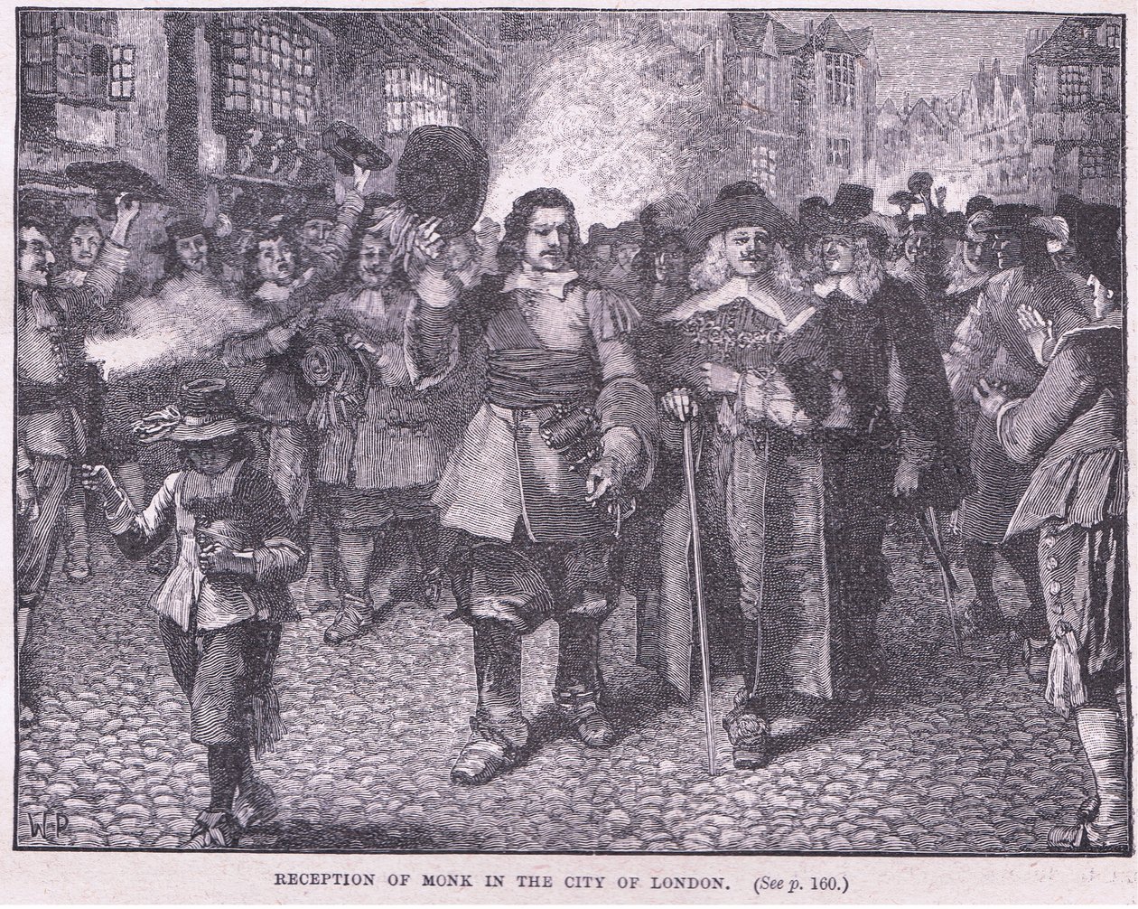 Modtagelse af munk i London e.Kr. 1659 af Walter Stanley Paget