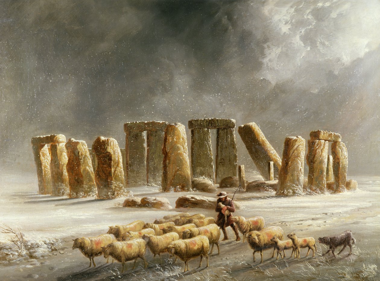 Stonehenge om vinteren af Walter Williams