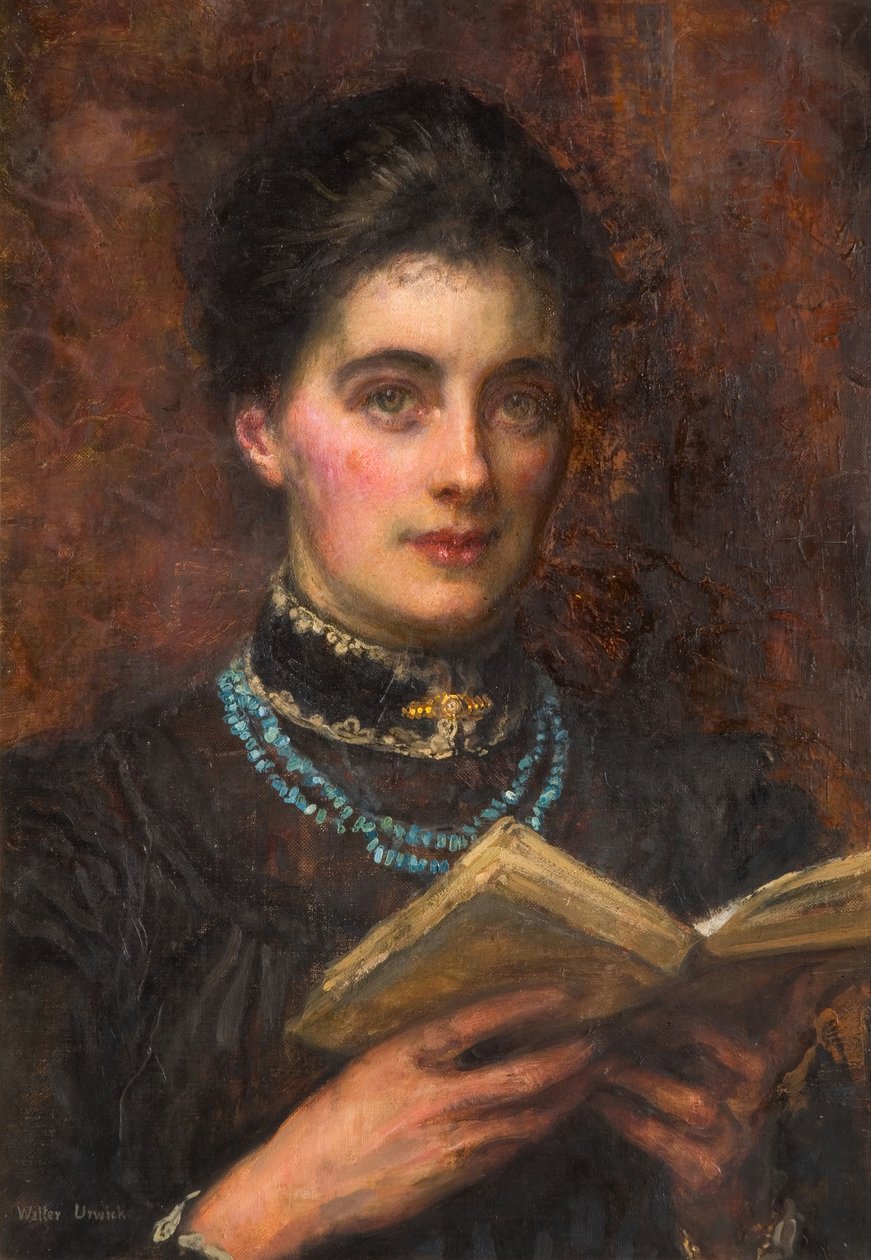 Portræt af kunstnerens hustru, 1895-1910. af Walter Chamberlain Urwick