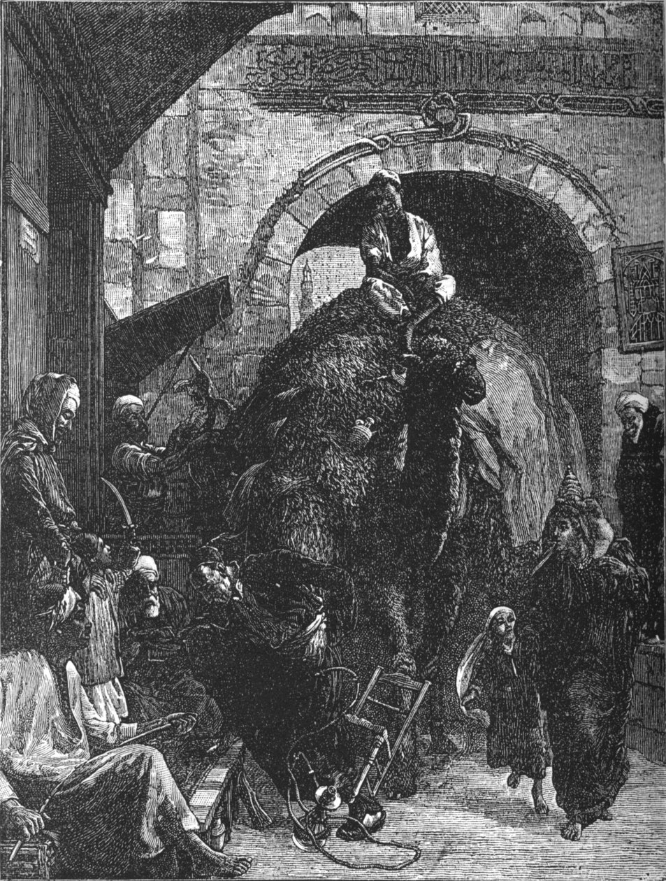 En smal vej i Kairo, c1882 af Walter Charles Horsley