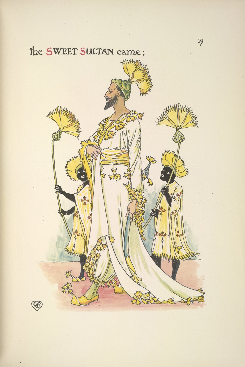En sultan, en af bryllupsgæsterne af Walter Crane