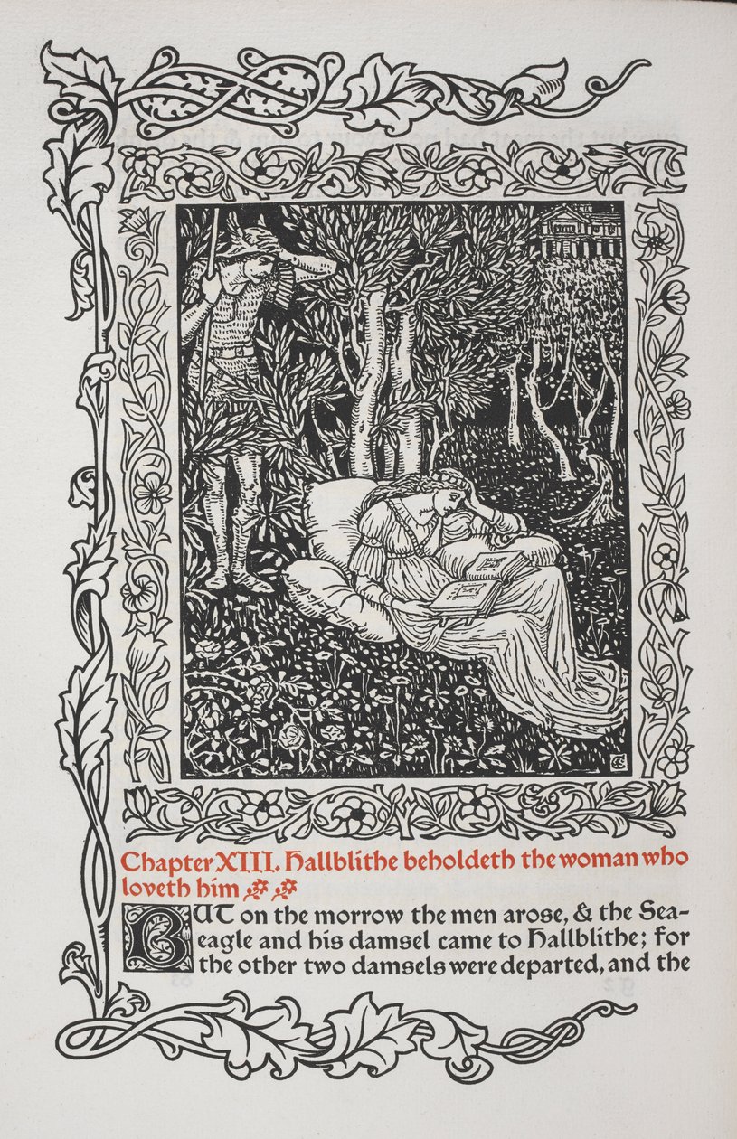 Kapitel XIII. Hallblithe ser kvinden, der elsker ham. af Walter Crane