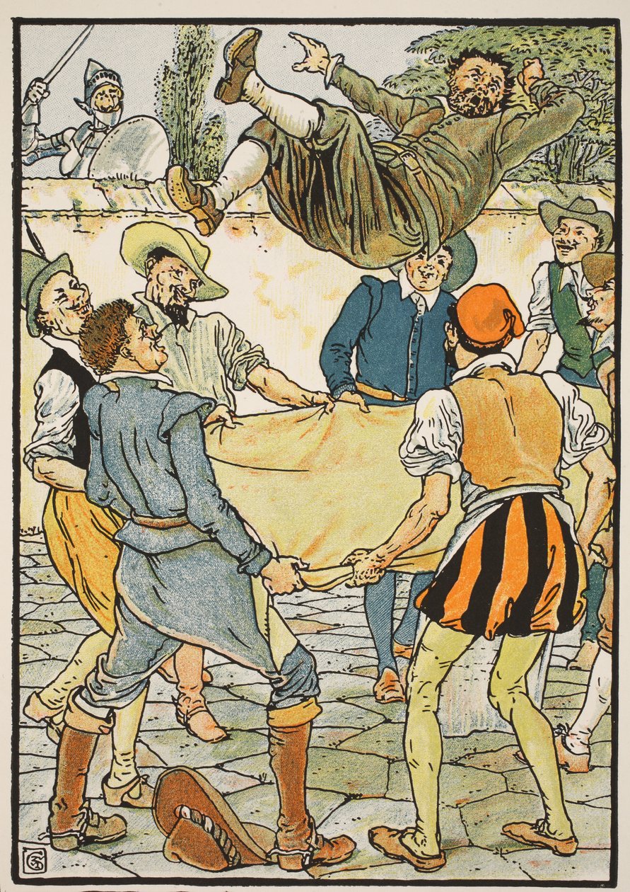 How Sancho Paid the Reckoning, illustration fra 