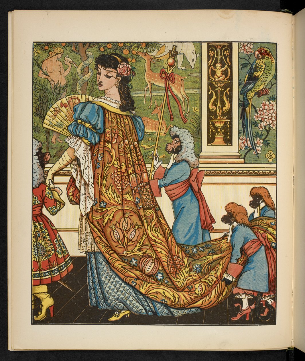 Illustration til Skønheden og Udyret. af Walter Crane