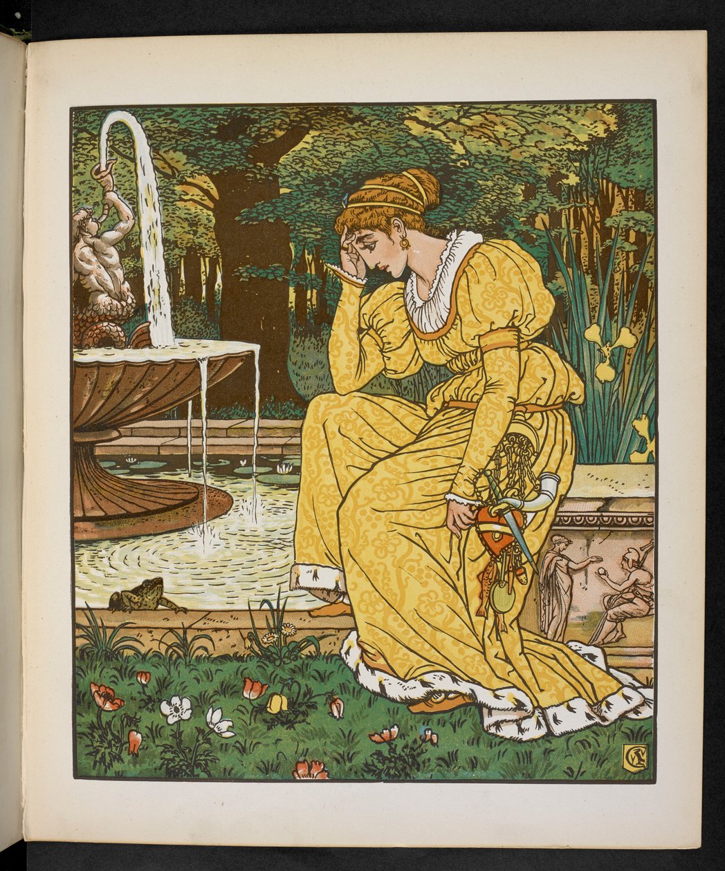 Illustration til frøprinsen. af Walter Crane