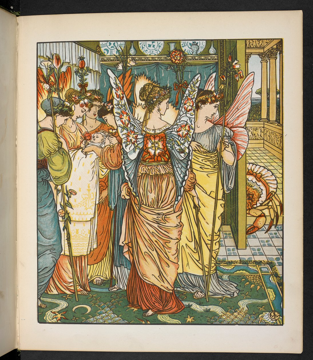 Illustration til Hinden i skoven. af Walter Crane