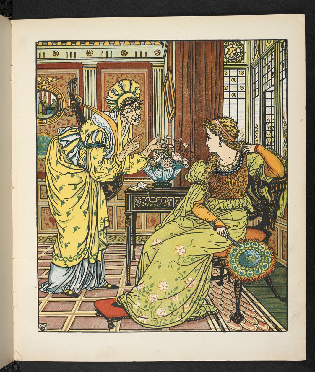 Illustration til historien, prinsesse Belle étoile. af Walter Crane