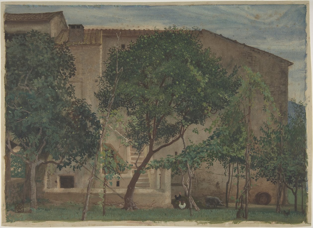 Italiensk bondegård af Walter Crane
