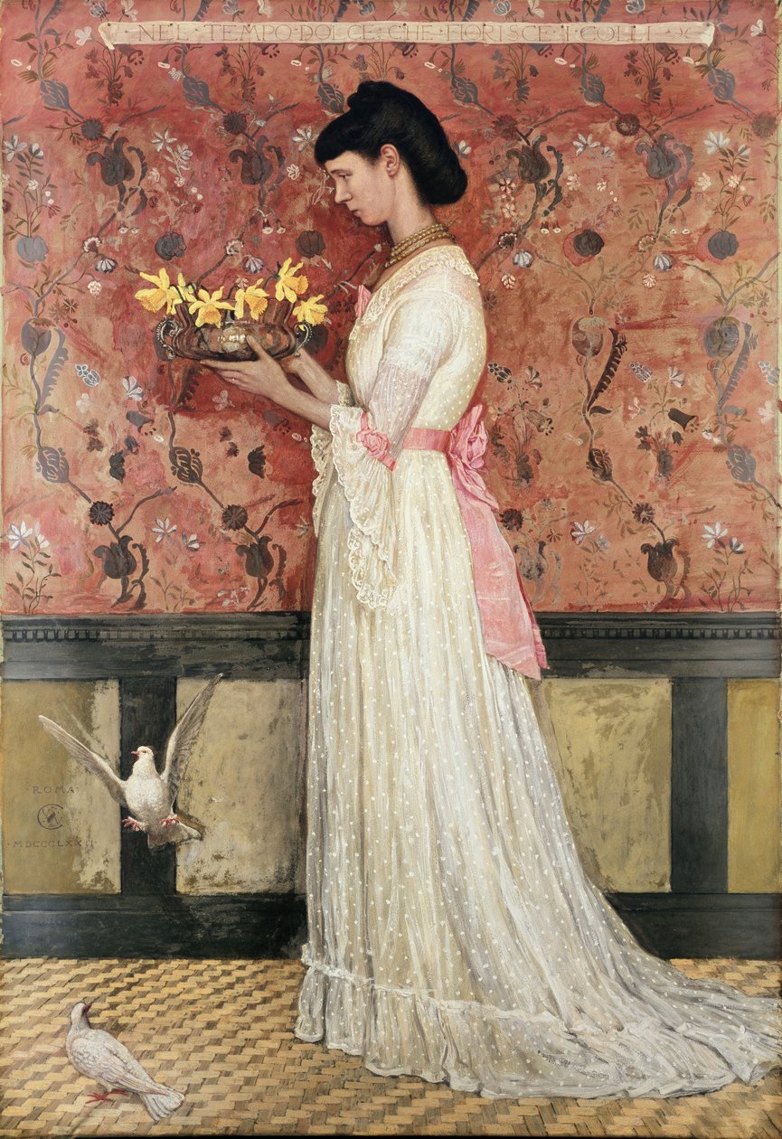 Fru Ingram Bywater d. 1908, 1872 af Walter Crane