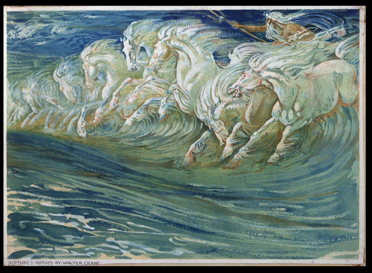Neptuns heste, illustration til 