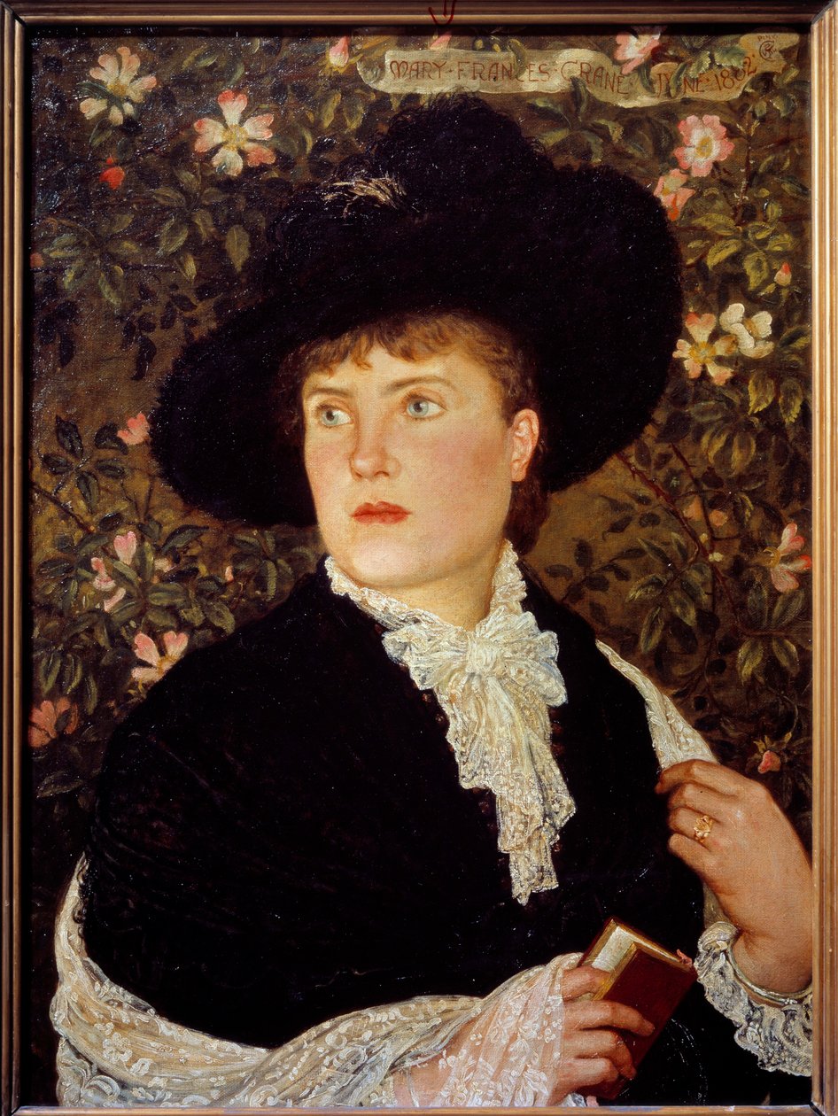 Portræt af Madame Walter Crane (? -1915) født Mary Frances Maleri af Walter Crane (1845-1915) 1882 Søn. 0,78x0,56 m Paris, musee d