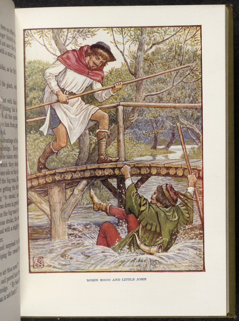 Robin Hood og Lille John af Walter Crane
