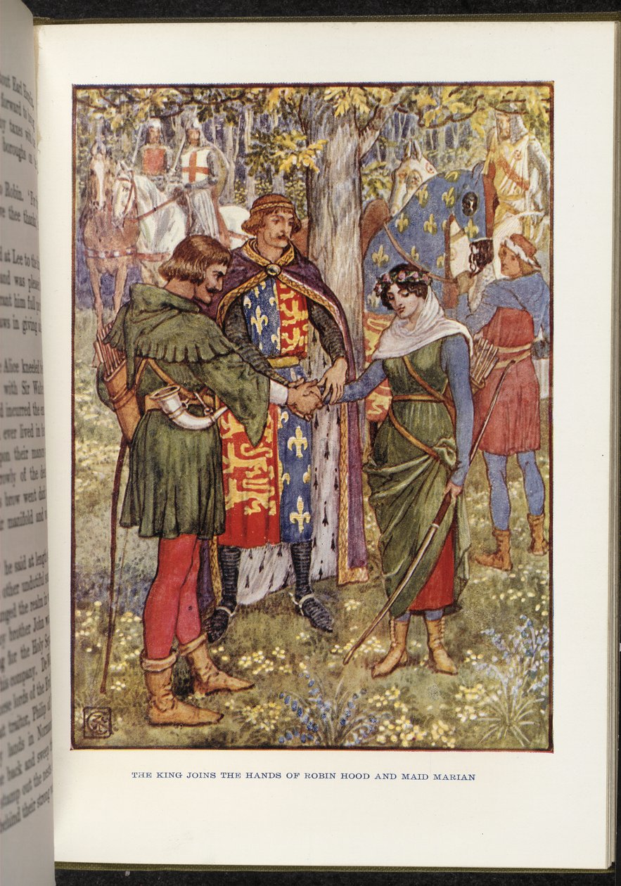Robin Hood og Maid Marian af Walter Crane