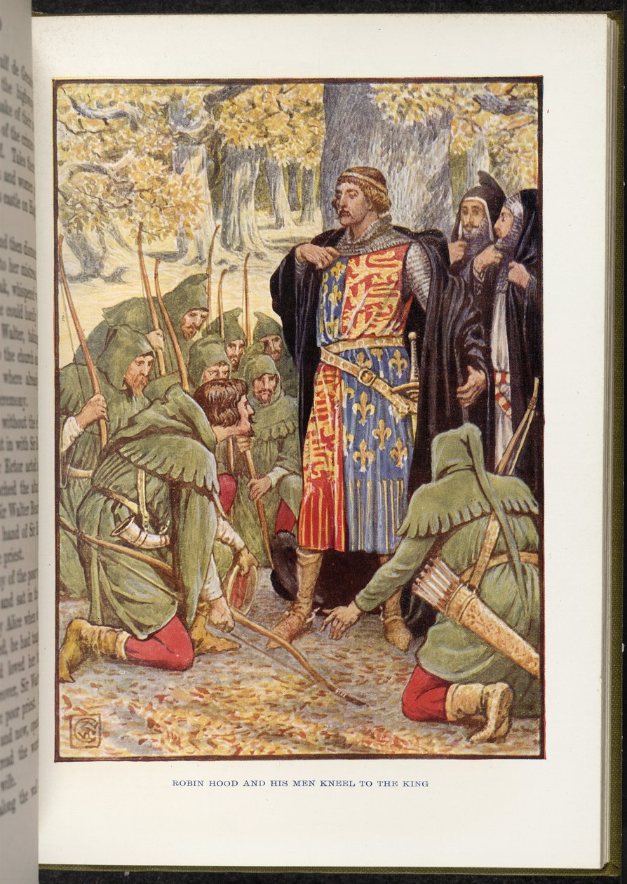 Robin Hood før Richard I af Walter Crane